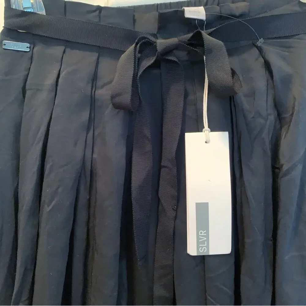 Adidas SLVR Black Volume Silk Blend Sport Skirt NWT Deadstock Size XS
